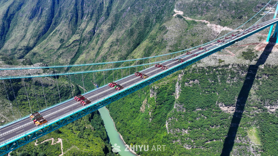 贵州花江峡谷大桥静力荷载试验 13