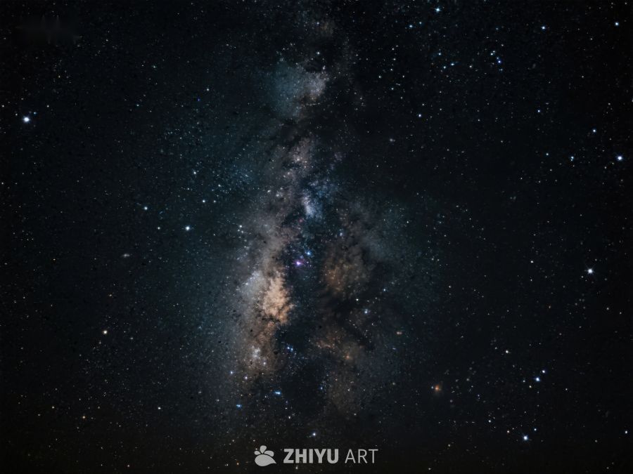 银河横贯夜空，繁星点点 523