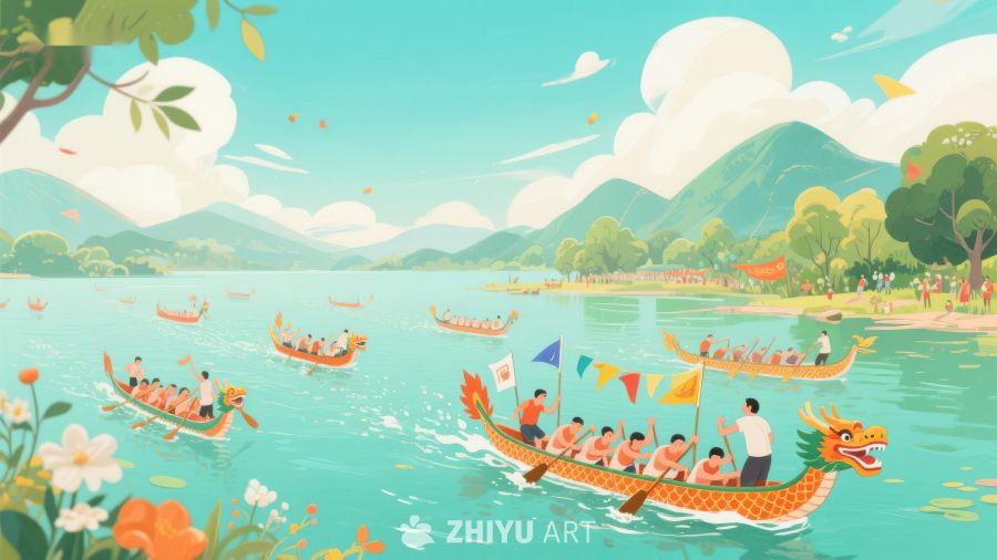 龙舟竞渡，山水共庆 272