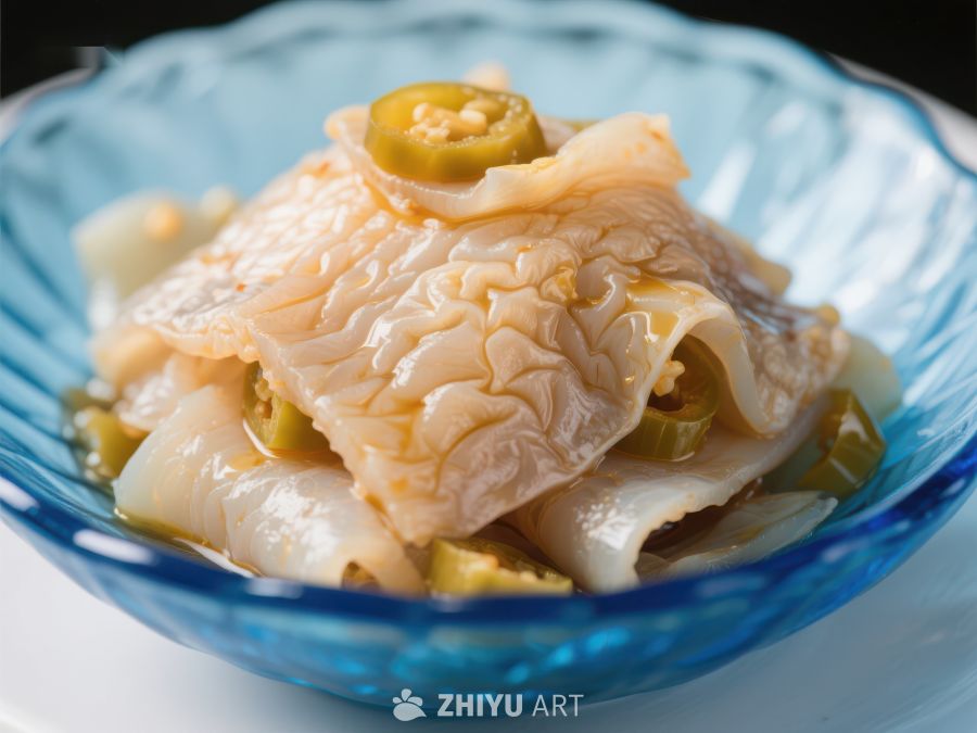 酸辣鱼片配青椒，清新美味 1427