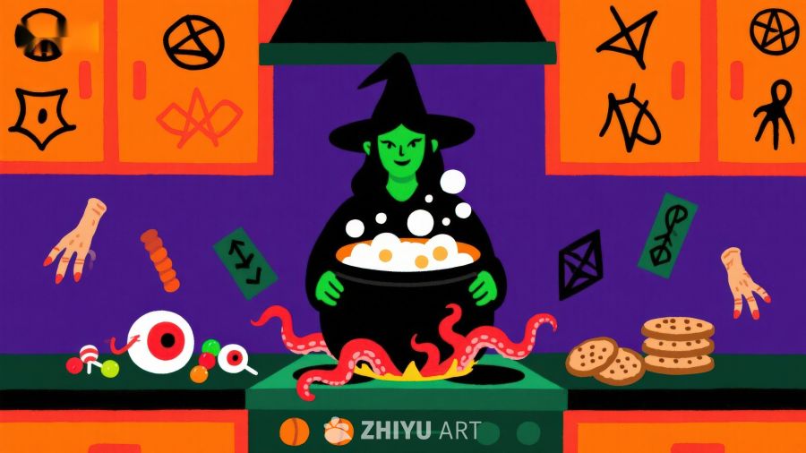 女巫厨房：神秘魔法与糖果