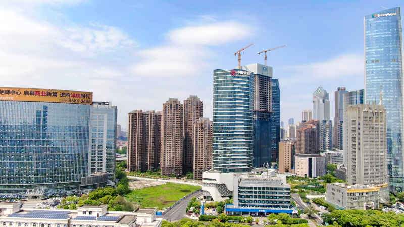 江西南昌城市风光航拍摄影图
