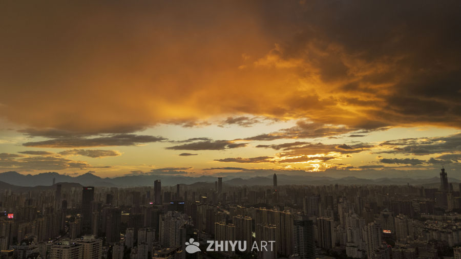 午后霞光