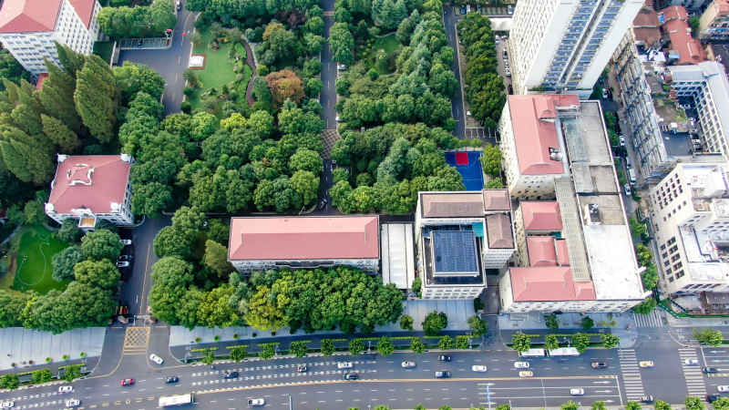 湖北武汉城市风光旅游景区航拍 