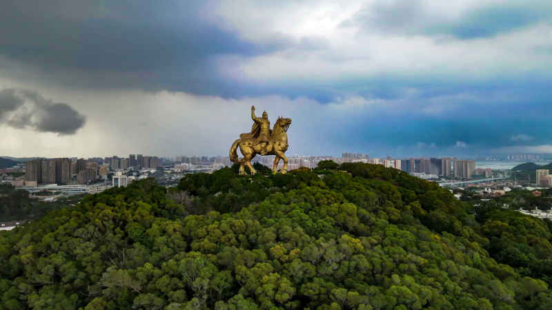 福建泉州城市风光航拍图 