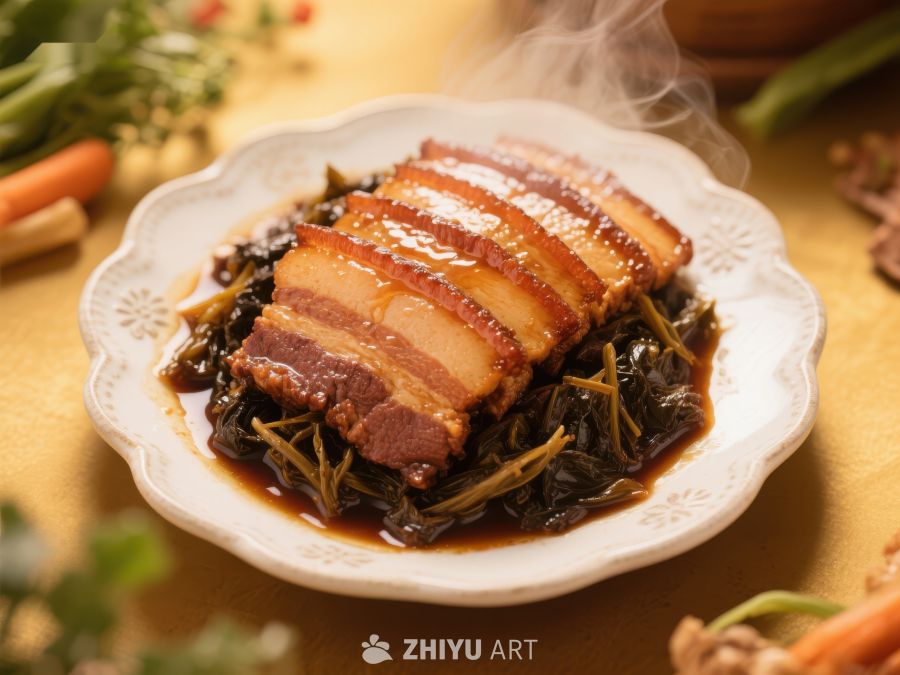 梅菜扣肉：传统美食的诱人呈现 531