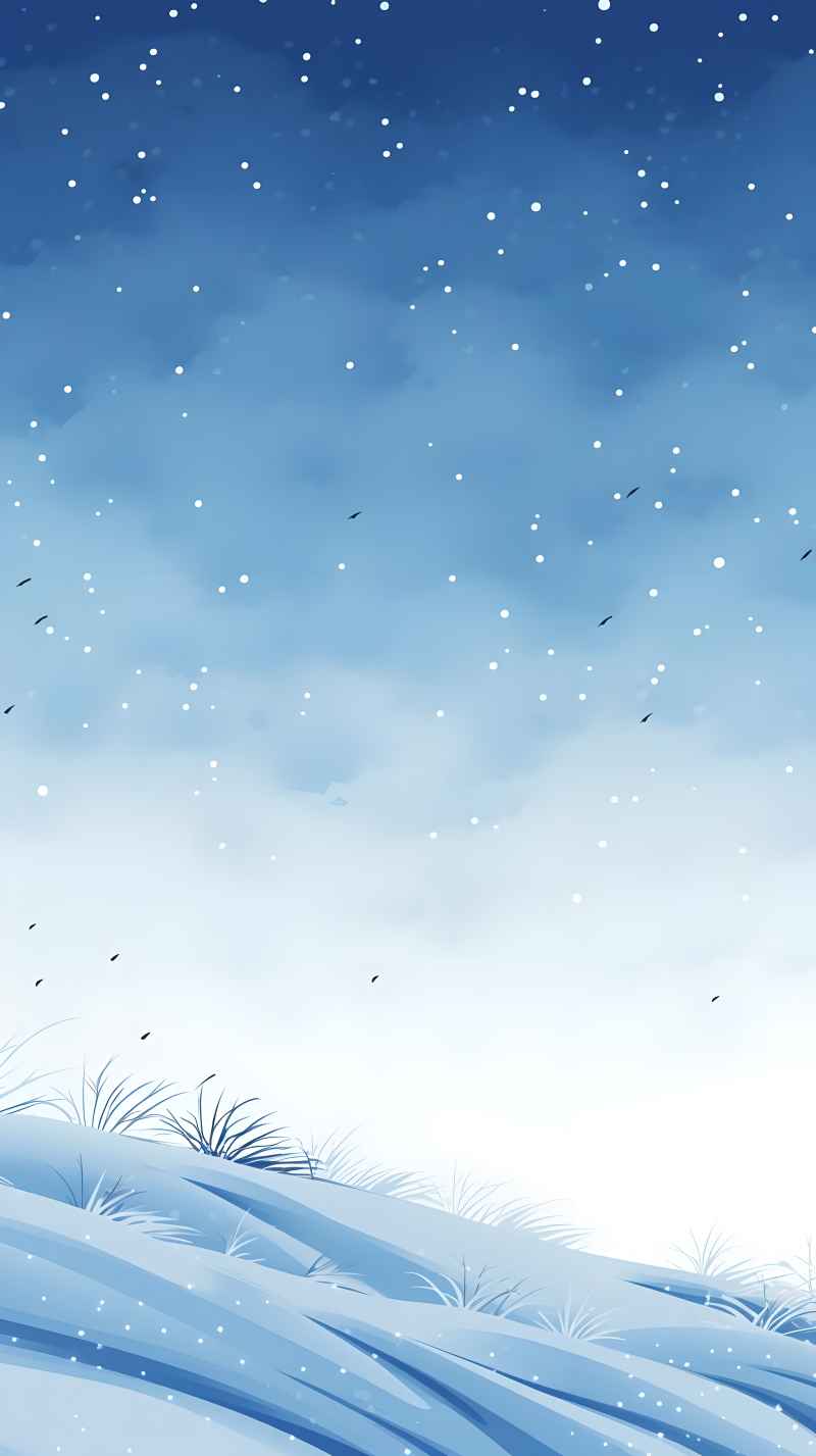 冬季冬天雪景唯美背景 15