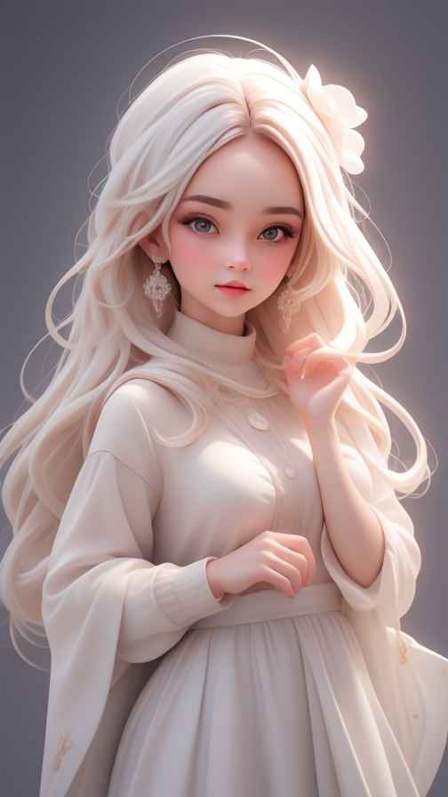 粉色女孩治愈系