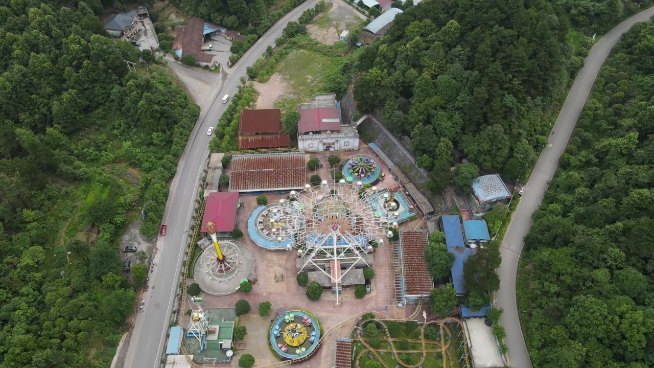 游乐园 儿童乐园 游乐场 航拍