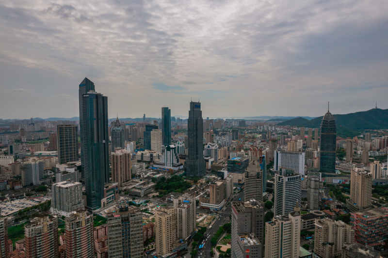 航拍 江苏 无锡 城市 风光 无锡建设