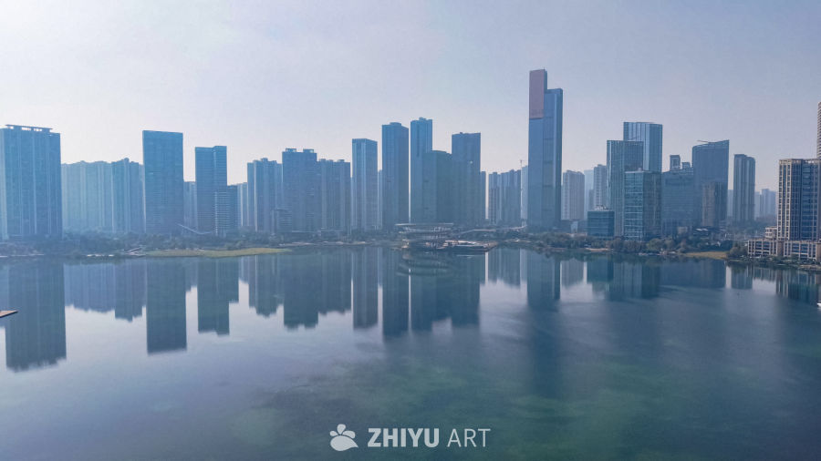 湖畔都市天际线