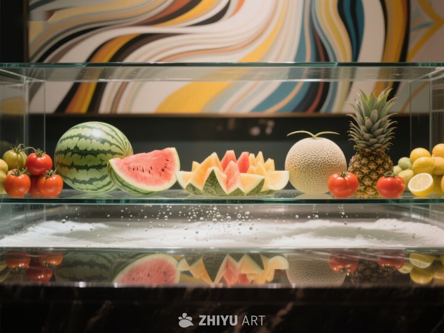 色彩斑斓的水果展示柜 451
