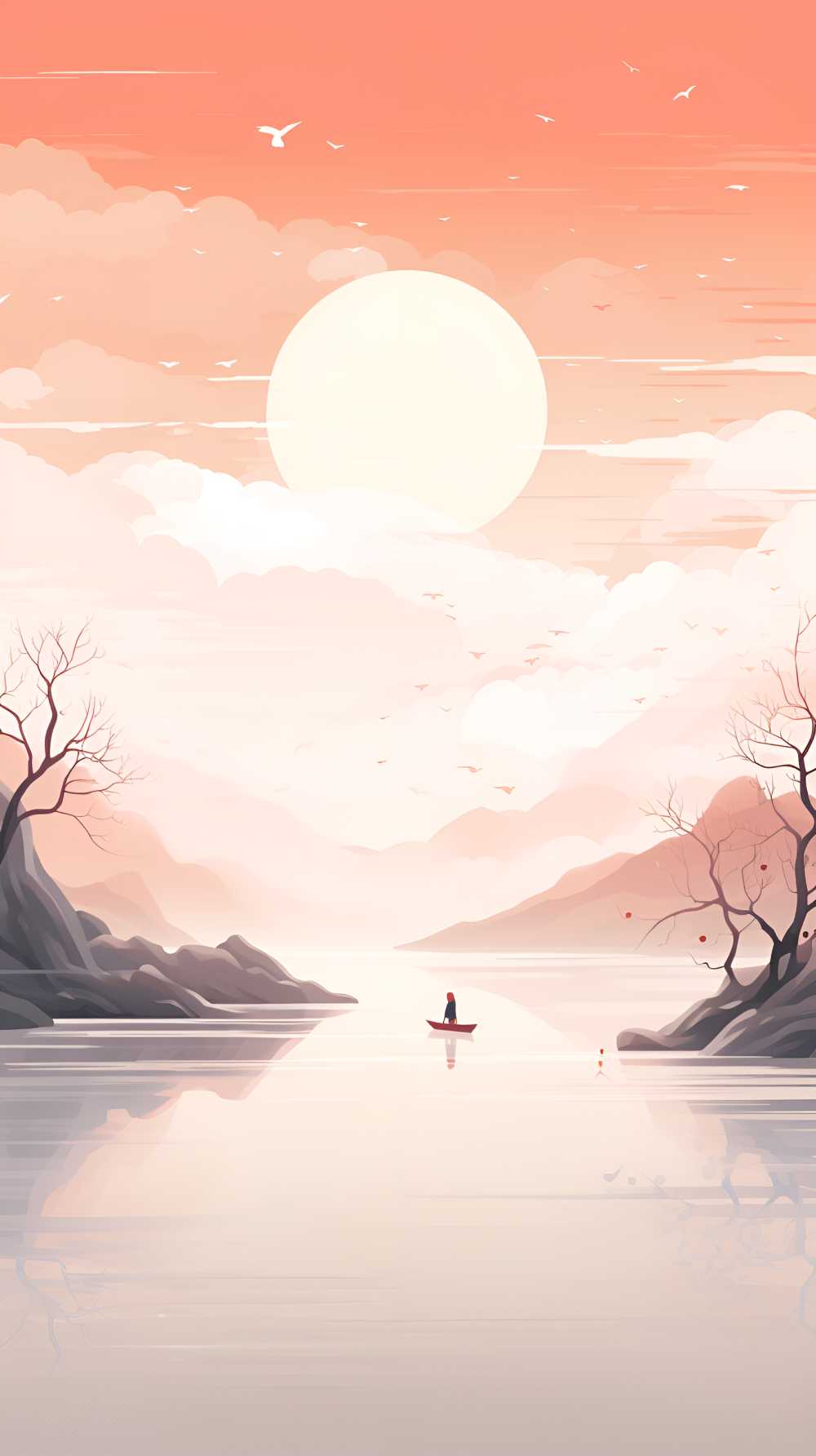 唯美浅白色背景图
