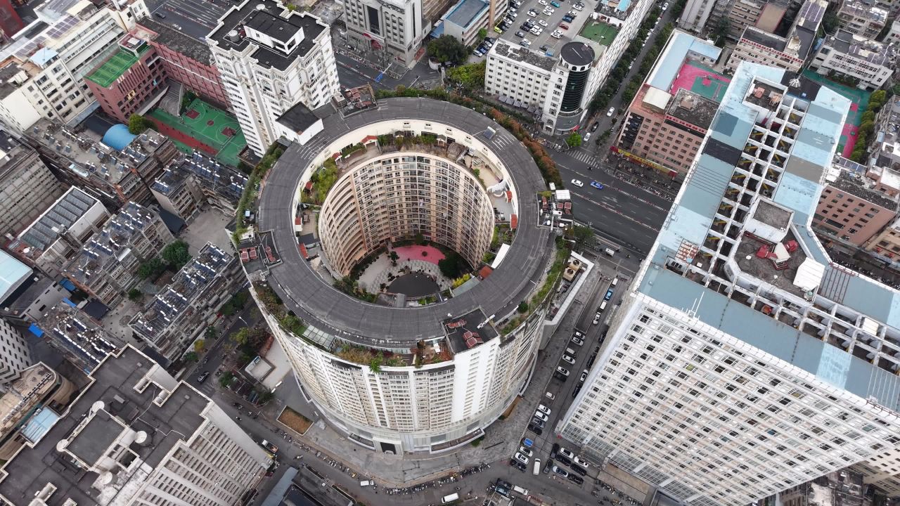 螺旋建筑的城市奇观
