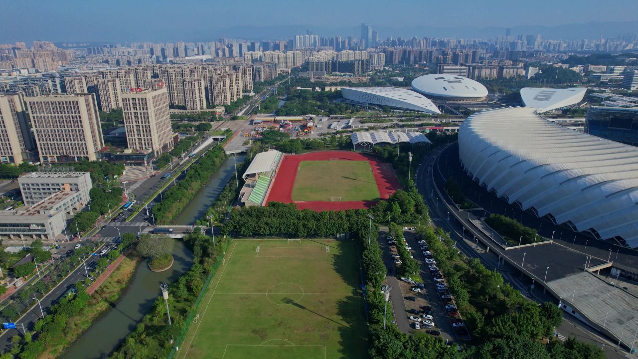 航拍福州海峡奥体中心 12