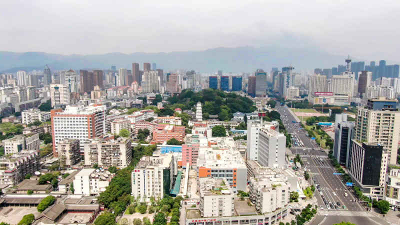 福建福州城市风光航拍摄影图