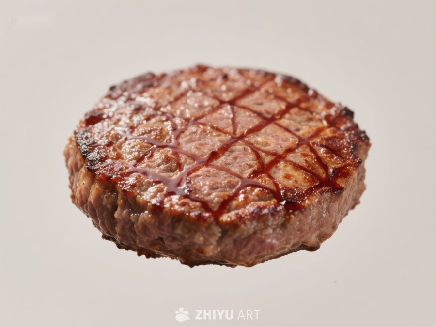 煎制完美的牛肉饼