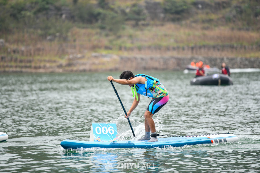 山水间桨板比赛 水上桨板运动 9
