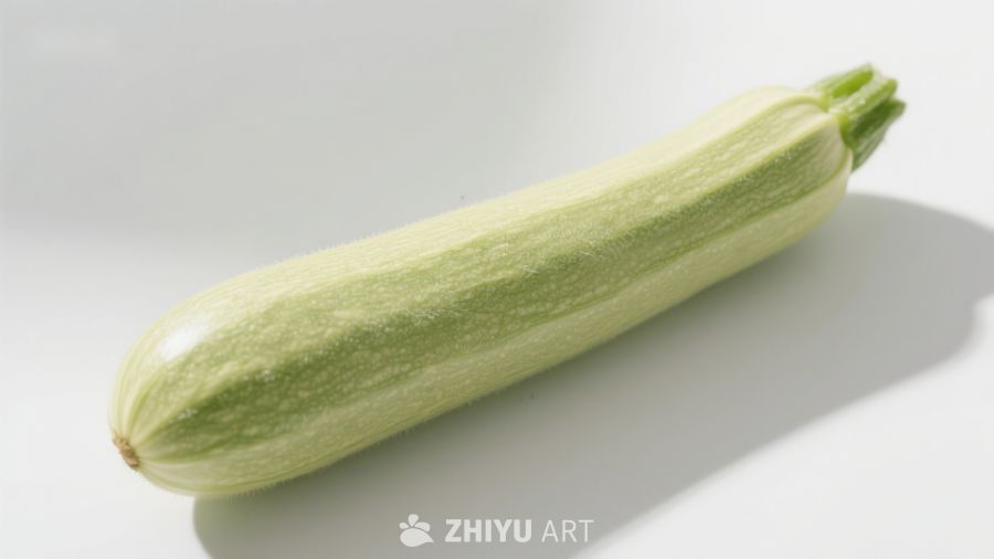新鲜西葫芦特写