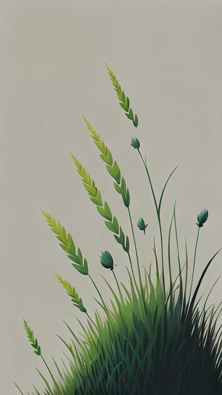 小小的绿色草