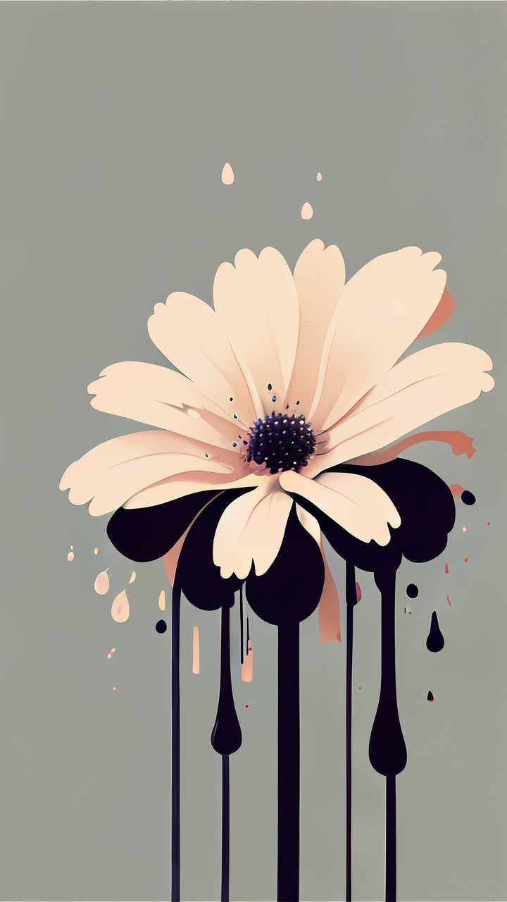 花的水滴
