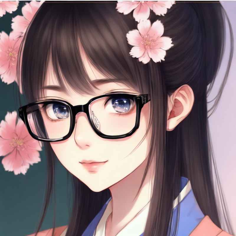 美女头像插画设计