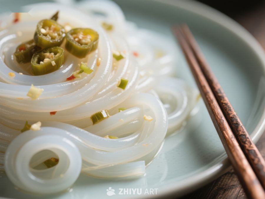 酸辣米线配青椒点缀 1420