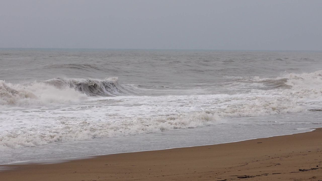 海滩海洋波风风暴