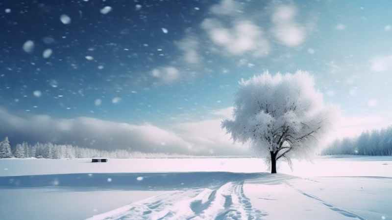 美丽冬季雪景 12