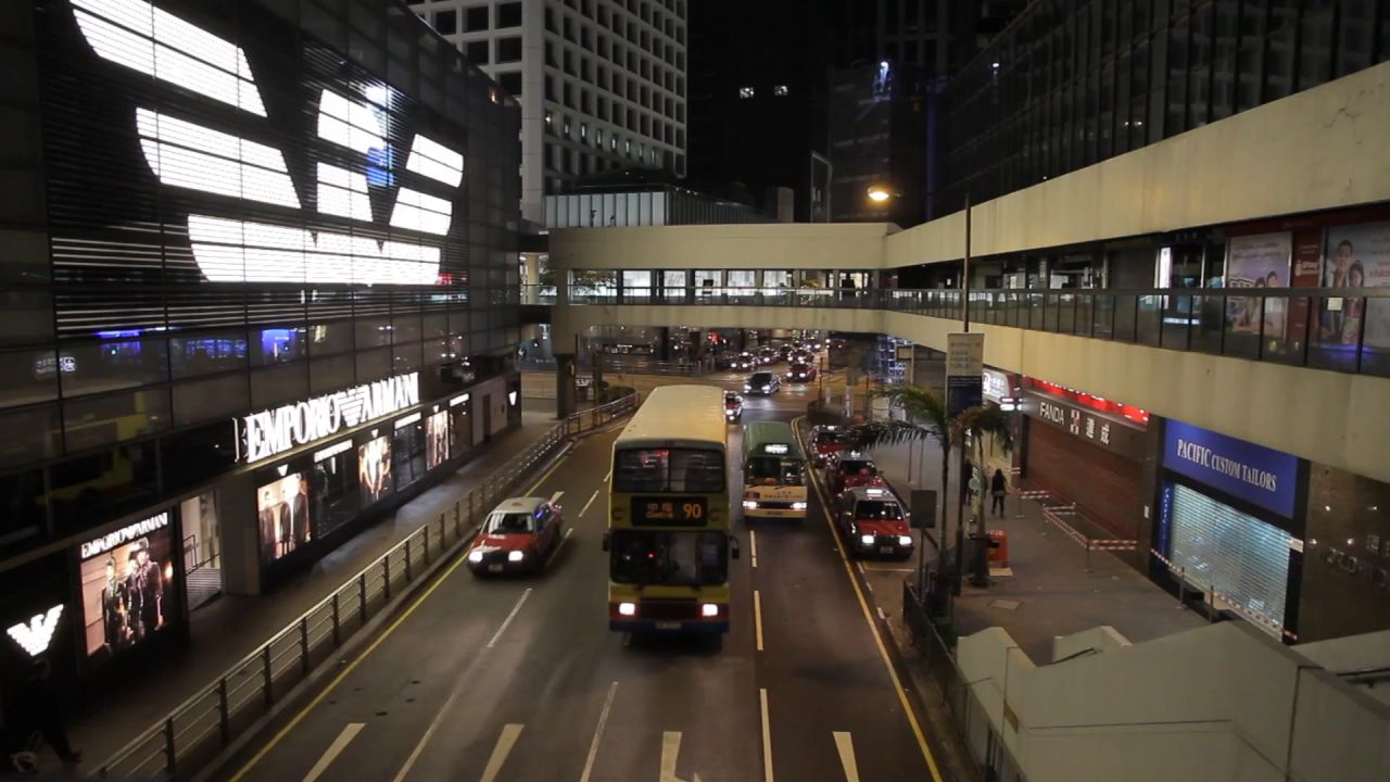 香港双层总线街