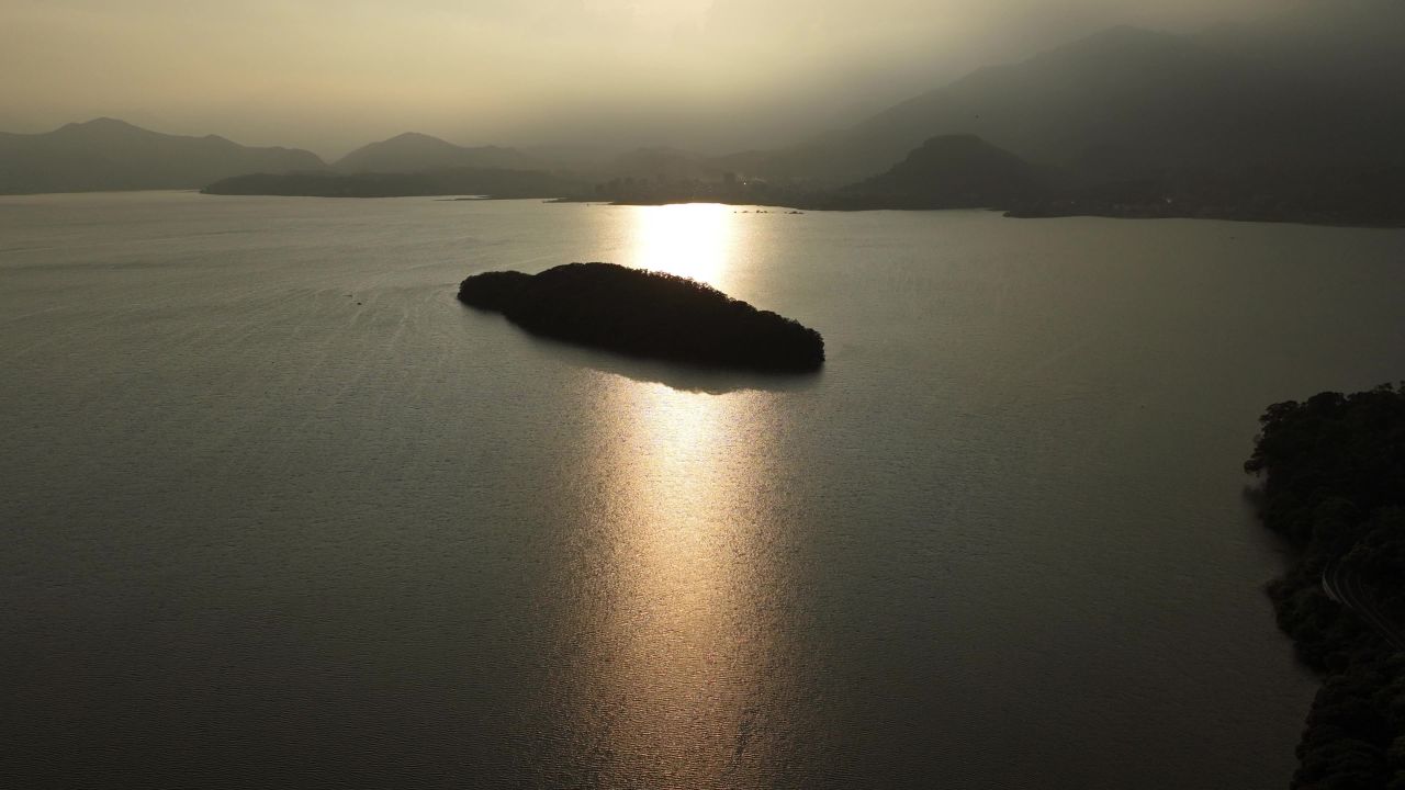 日落石竹山鲤鱼岛延时