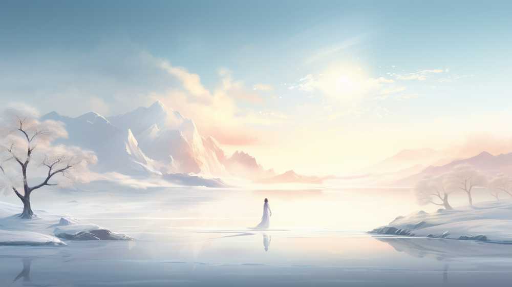 艺术浅白色唯美背景图99