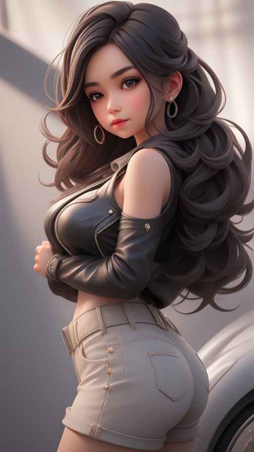 穿牛仔的女孩