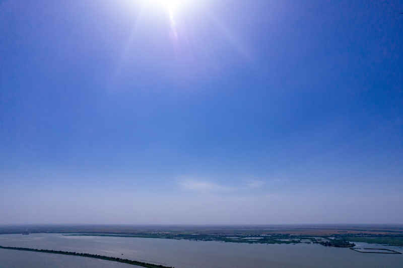 祖国大好河山河北衡水湖航拍摄影图