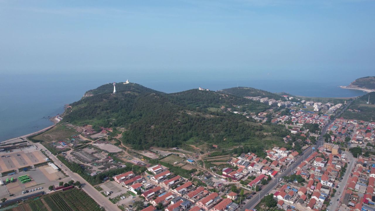 大海海洋海岛自然风光航拍 