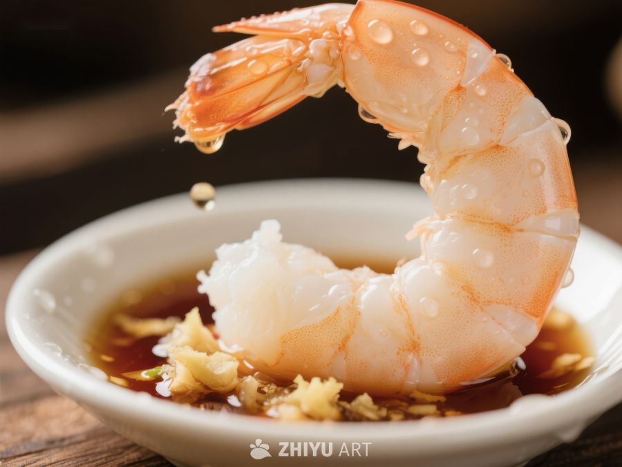 鲜虾蘸酱，美味诱人 1002