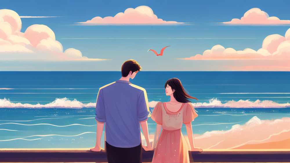 海报情侣插画