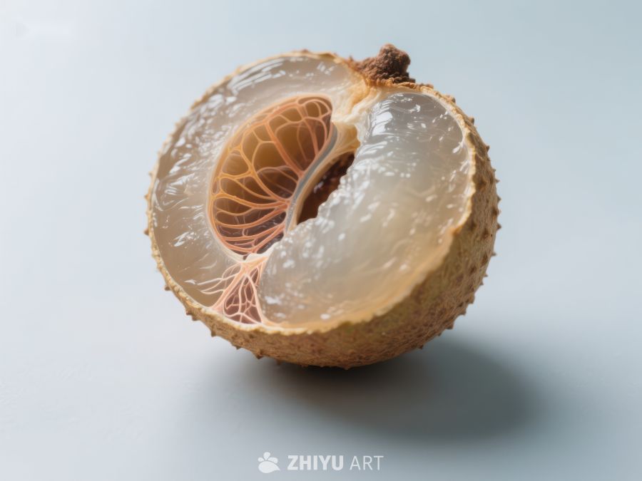 新鲜荔枝剖面展示 703