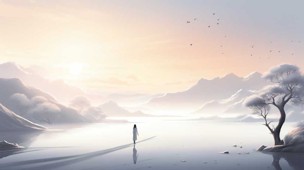 浅色唯美背景艺术图