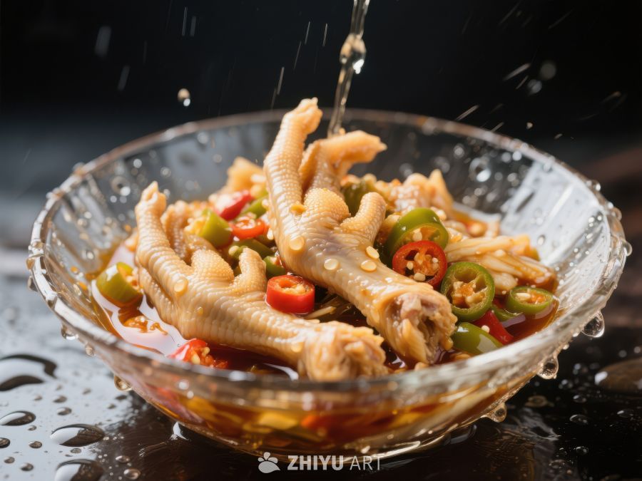 麻辣鸡爪，鲜香四溢 918