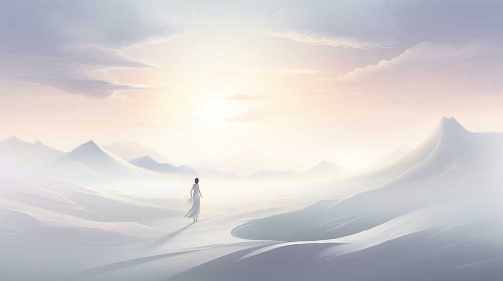 浅白色唯美意境背景图99