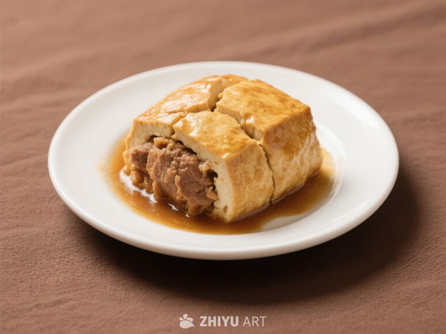 日式炸豆腐配肉酱 859