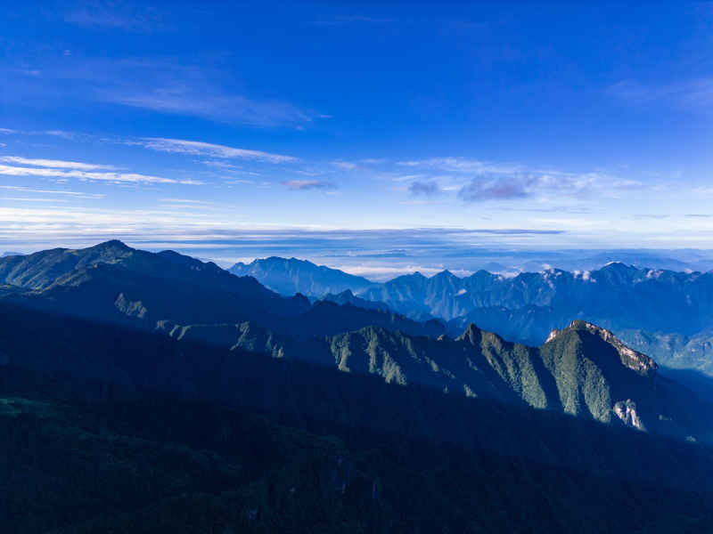 壮丽山河高山云海航拍 