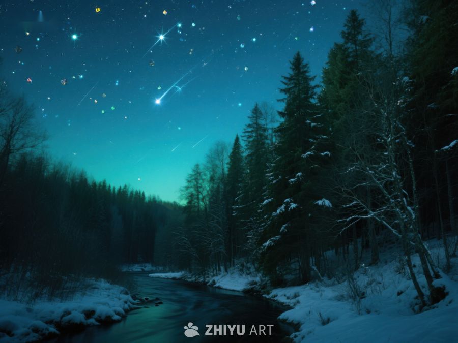冬夜森林流星雨 13