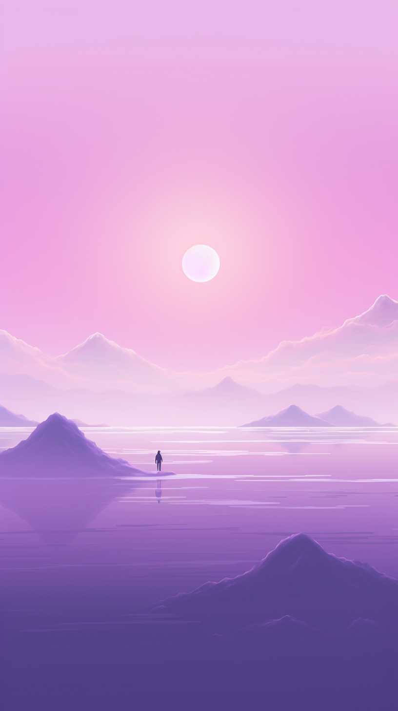 紫色唯美背景图
