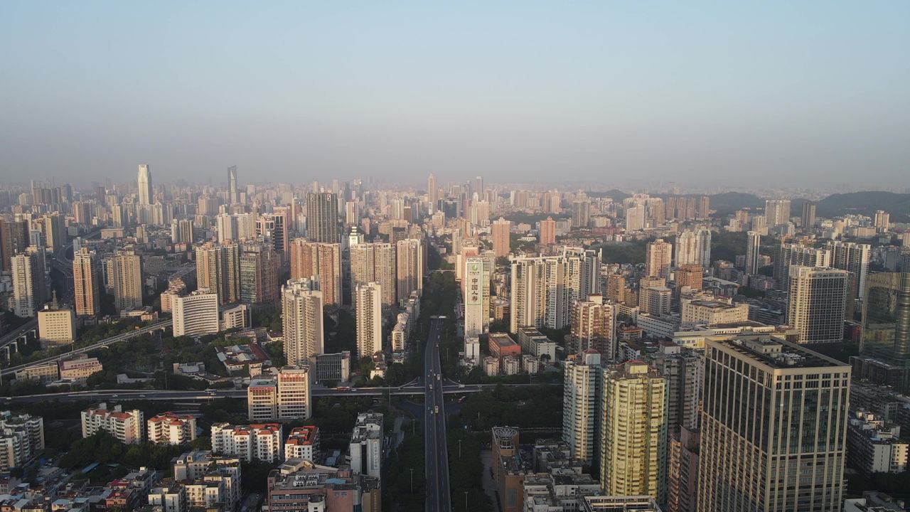 广州市区航拍