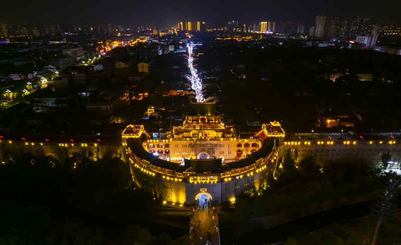 航拍洛阳-洛阳丽景门景区