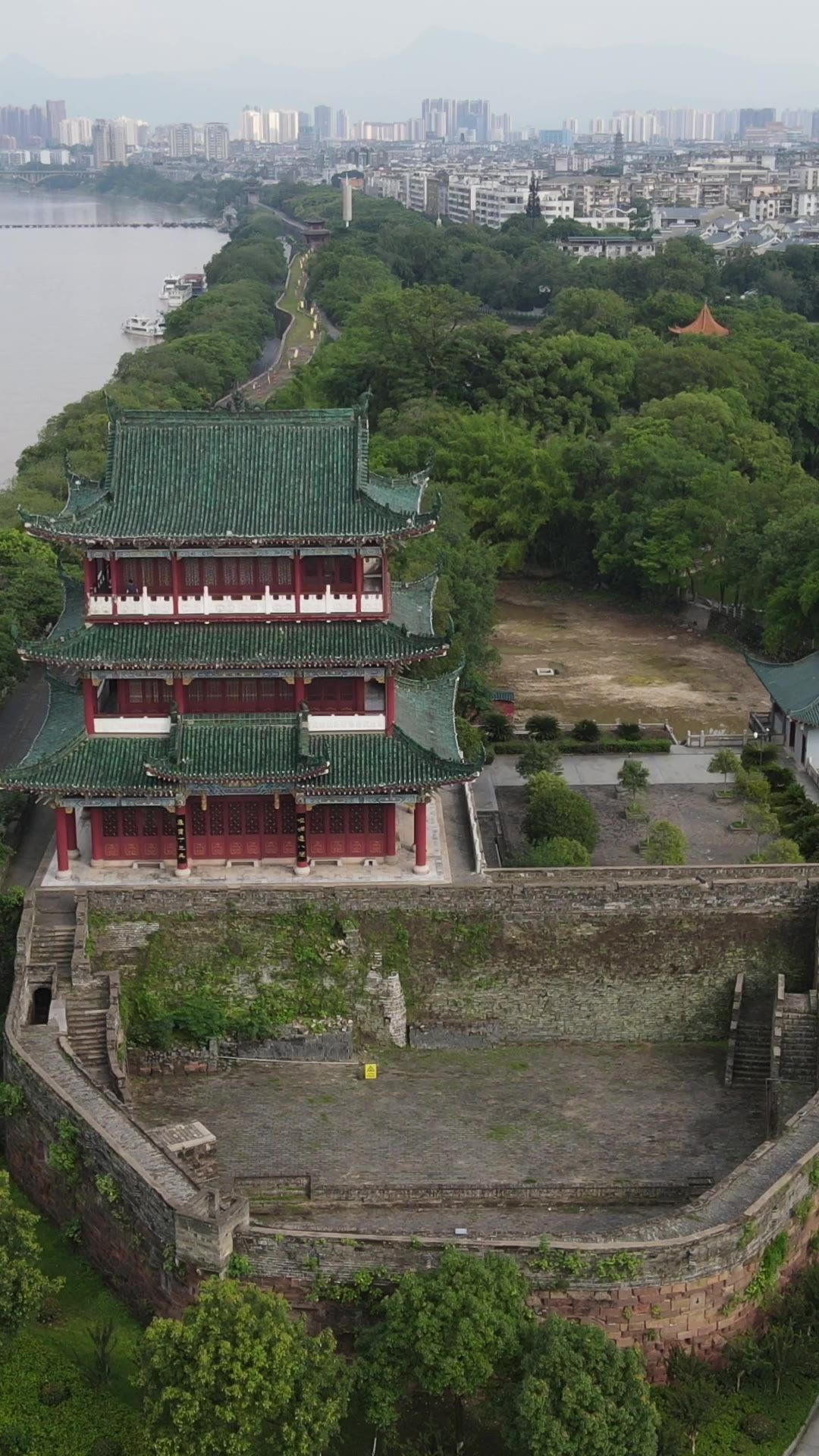  旅游景区赣州八镜台4A景区竖屏