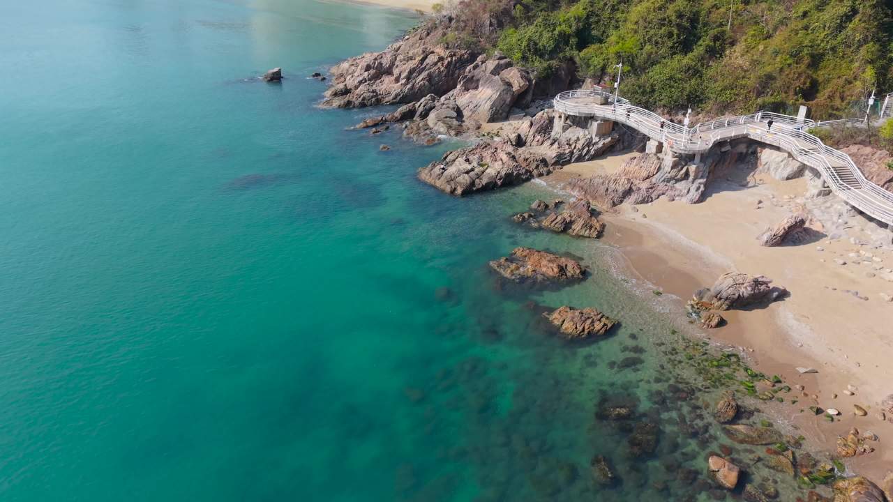 深圳小梅沙盐田海滨栈道航拍合集