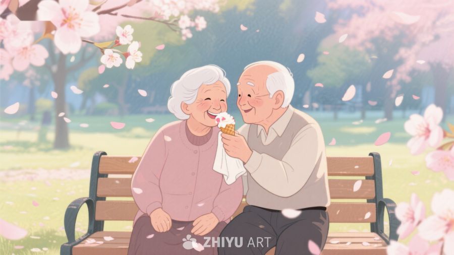 公园长椅上的温馨时刻 203